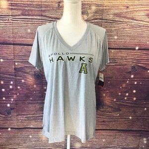 Pel Athletic Women's Apollo Hawks Short Sleeve V-Neck Top XL